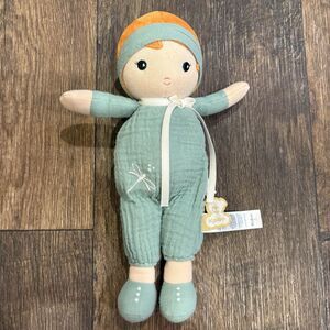 Kaloo Tendresse Olivia Plush Doll Green Baby Lovey 10”